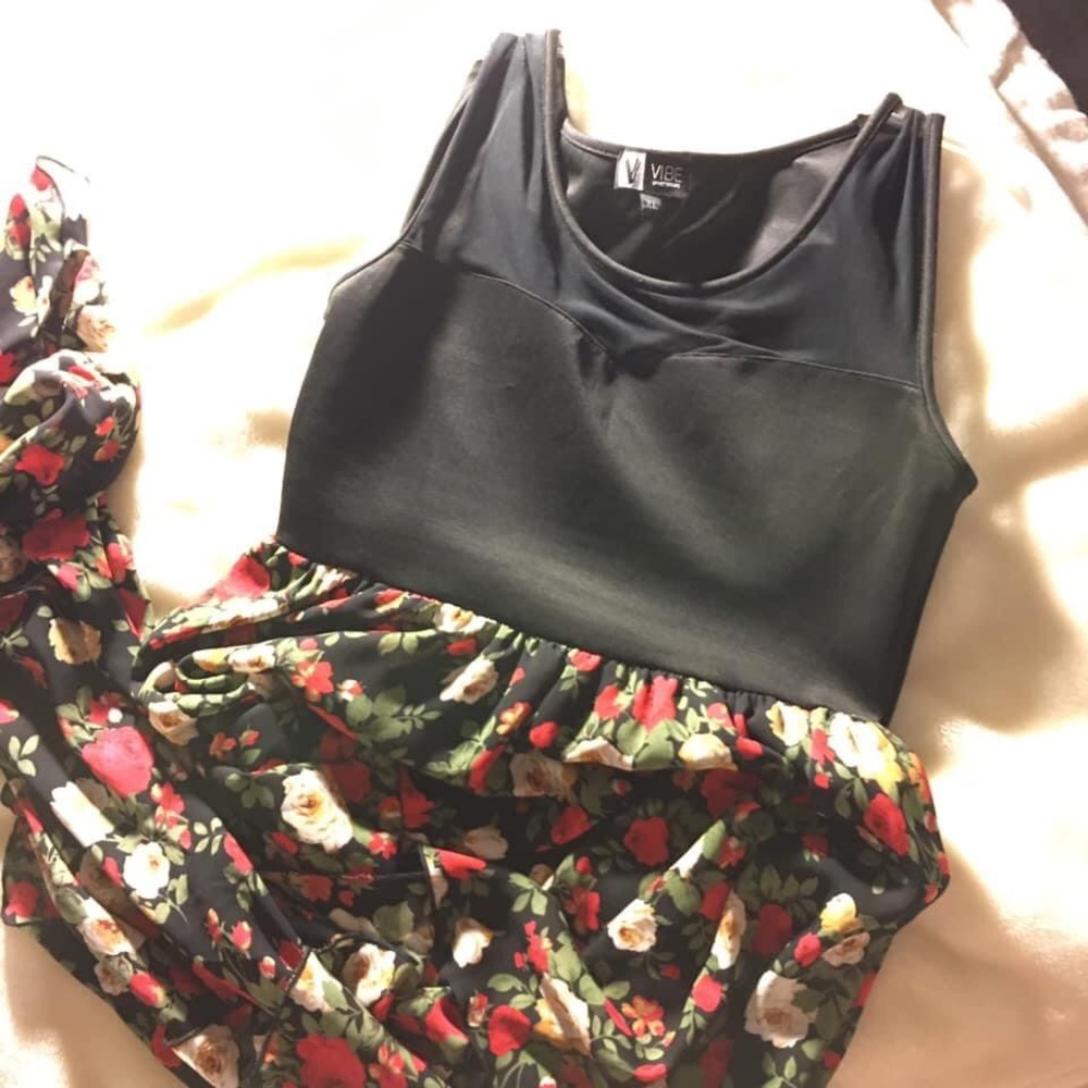 High Low Rose Dress